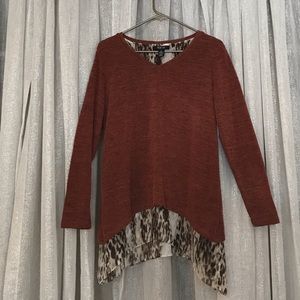 Beautiful rust StyleCo sweater
